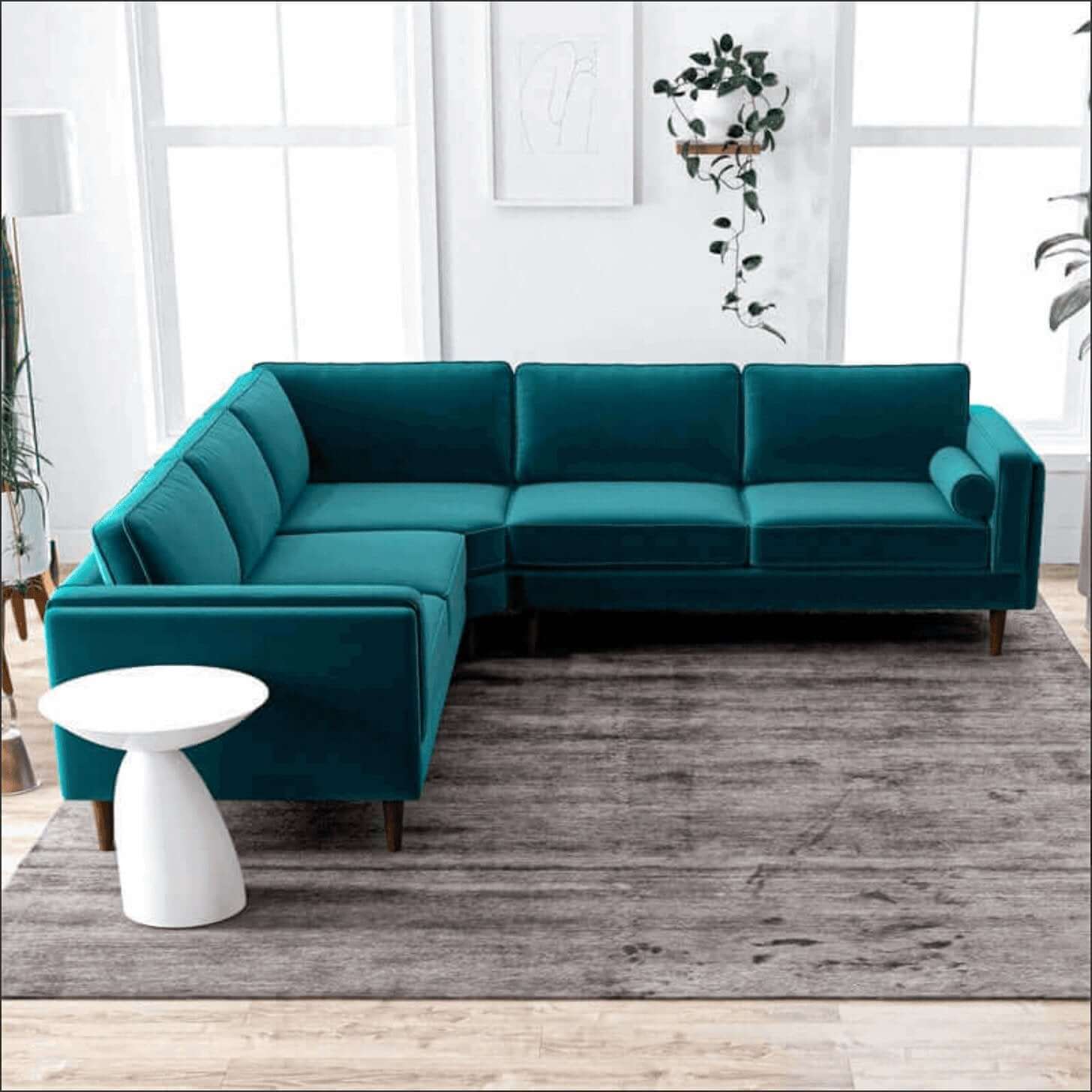 Amber MCM Corner Sectional Sofa 103 (5 Colors)