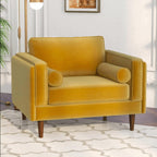 Amber MCM Velvet Accent Lounge Chair