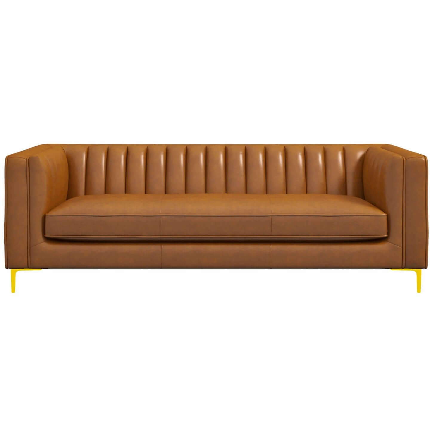 Angelina Midcentury Channel Tufted Sofa 84 (6 Colors)