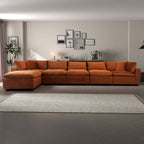 Hayward Velvet Modular Sectional Sofa 6pc (3 Colors)