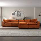 Hayward Velvet Modular Sectional Sofa 6pc (3 Colors)