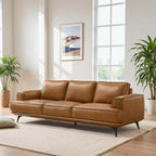 Knox MCM Genuine Leather Sofa 98W