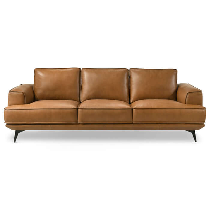 Knox MCM Genuine Leather Sofa 98W