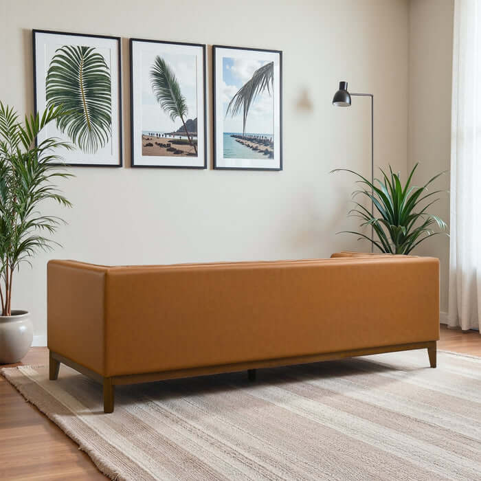 Melissa MCM Tufted PU Leather Sofa 90W