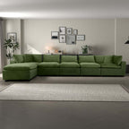 Hayward Velvet Modular Sectional Sofa 6pc (3 Colors)