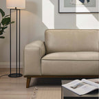 Kerrville Top-Grain Leather Chaise Sofa Sectional (2 Colors)