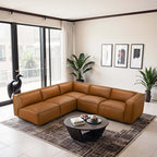 Findlay Vegan Leather Upholstered Corner Sofa Sectional 103
