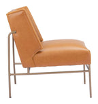 Atlanta Modern Deco Faux Leather Accent Chair