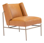Atlanta Modern Deco Faux Leather Accent Chair