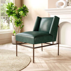 Atlanta Modern Deco Faux Leather Accent Chair