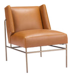 Atlanta Modern Deco Faux Leather Accent Chair
