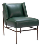 Atlanta Modern Deco Faux Leather Accent Chair