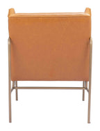 Atlanta Modern Deco Faux Leather Accent Chair