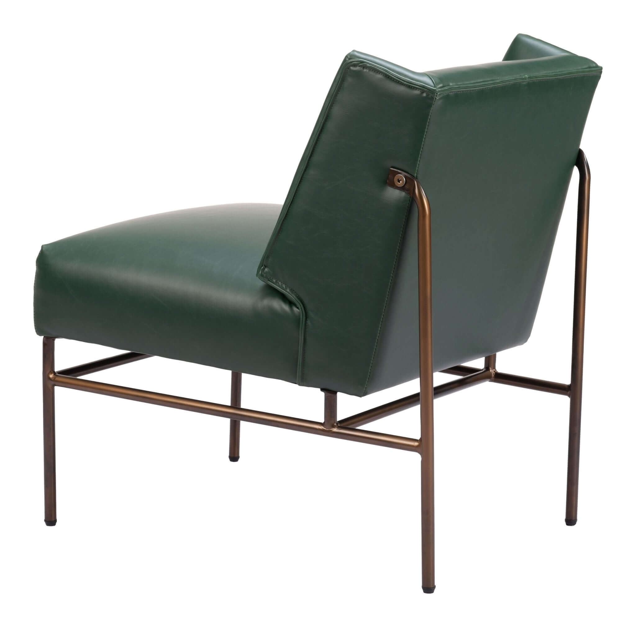 Atlanta Modern Deco Faux Leather Accent Chair