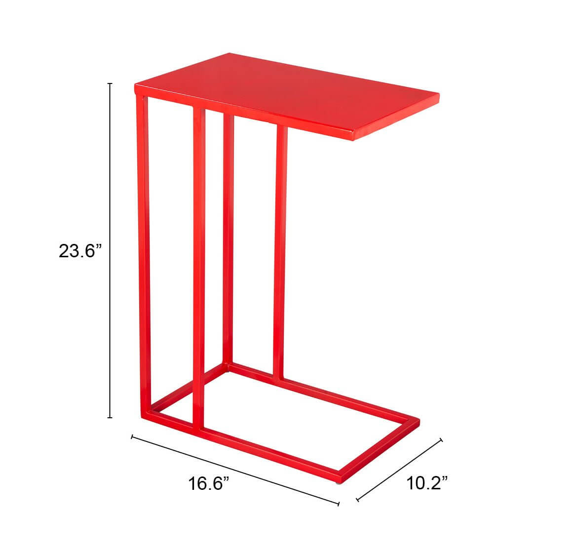 Atom Modern Metal Rectangular Side Table (2 Colors)