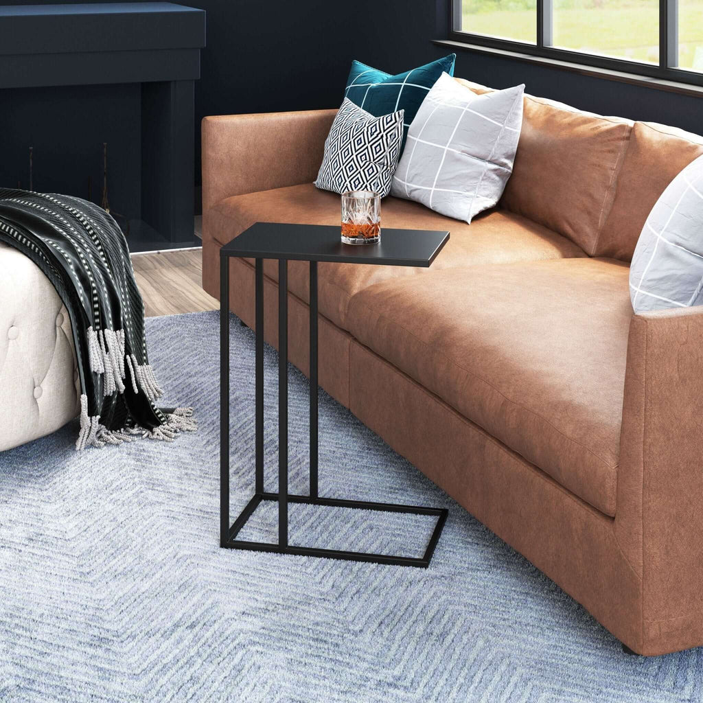 Atom Modern Metal Rectangular Side Table (2 Colors)