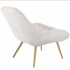 Aubrey Tufted Boucle Armless Lounge Chair (2 Colors)