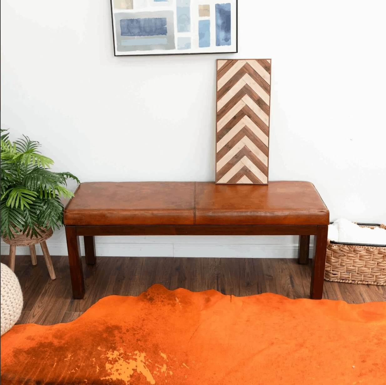 Austin MCM Genuine Leather Bench 51