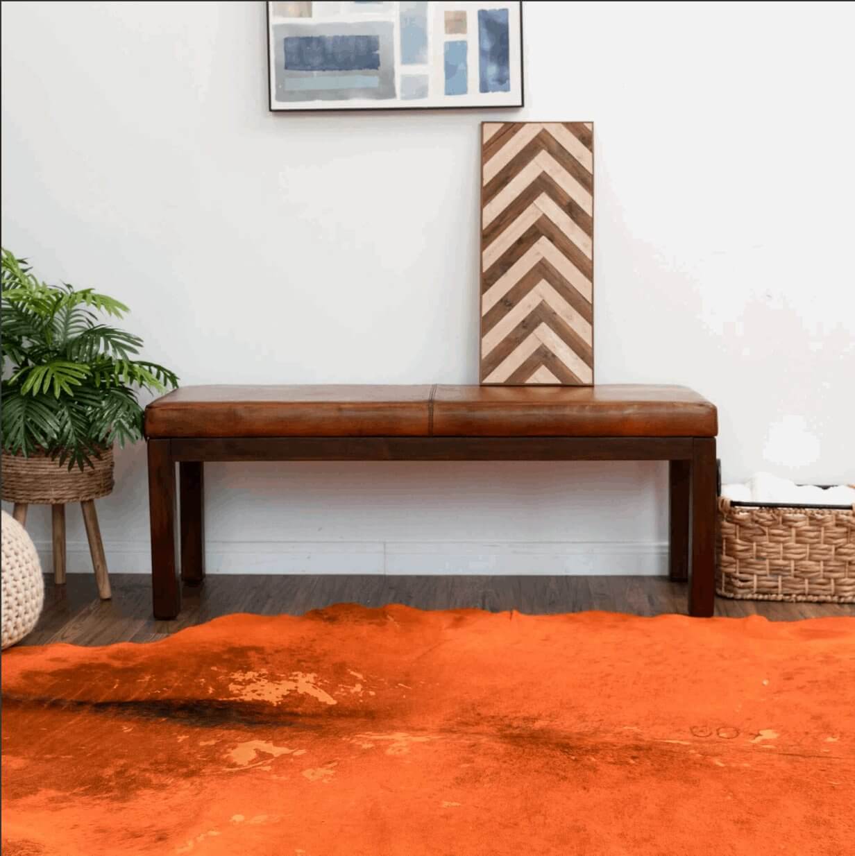 Austin MCM Genuine Leather Bench 51