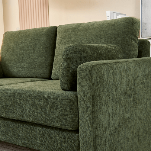 Small Contemporary Loveseat Sofa 58 (4 Colors)