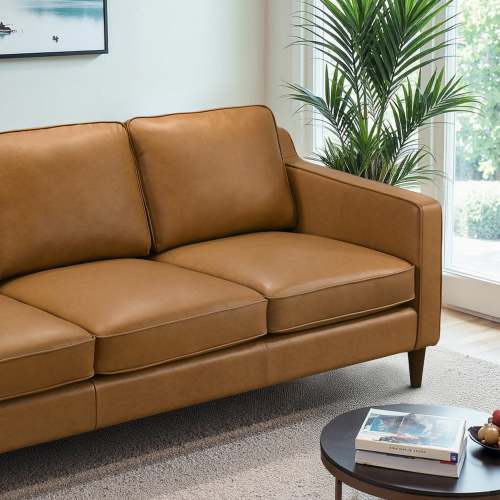 Cooper MCM Genuine Leather 3 Seat Sofa 81