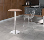 Bergen Round Stainless Steel Base Bistro Bar Table 25