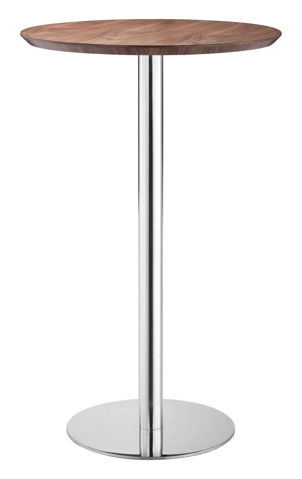 Bergen Round Stainless Steel Base Bistro Bar Table 25