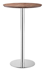Bergen Round Stainless Steel Base Bistro Bar Table 25