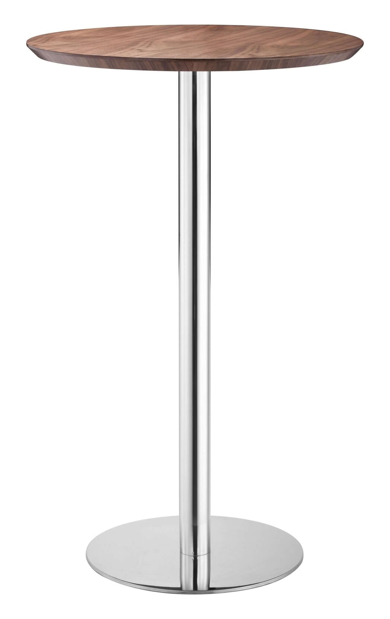 Bergen Round Stainless Steel Base Bistro Bar Table 25