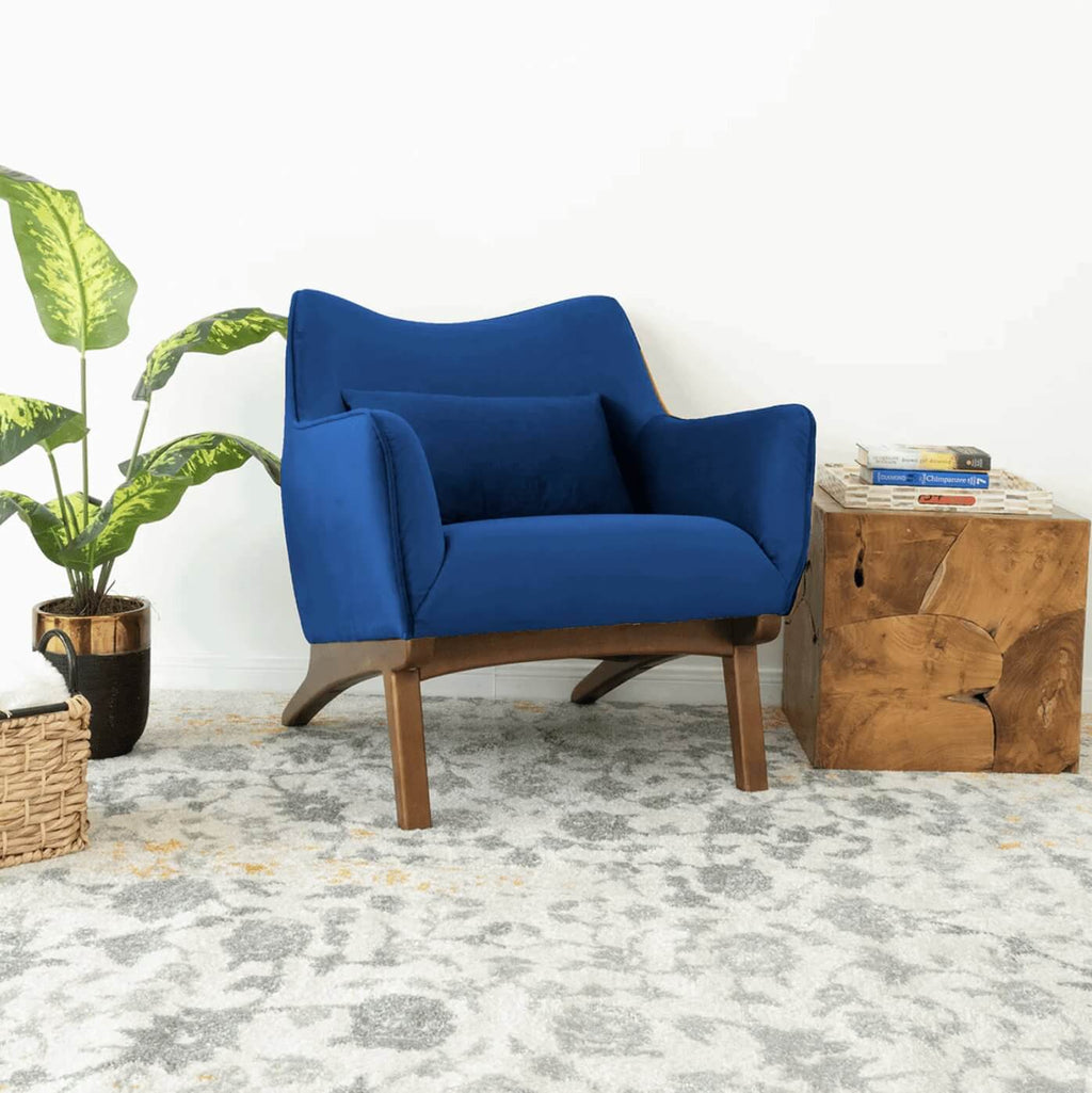 Brayden MCM Fabric Accent Lounge Chair (Various Colors and Fabrics)