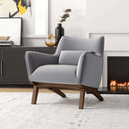 Brayden MCM Fabric Accent Lounge Chair (Various Colors and Fabrics)