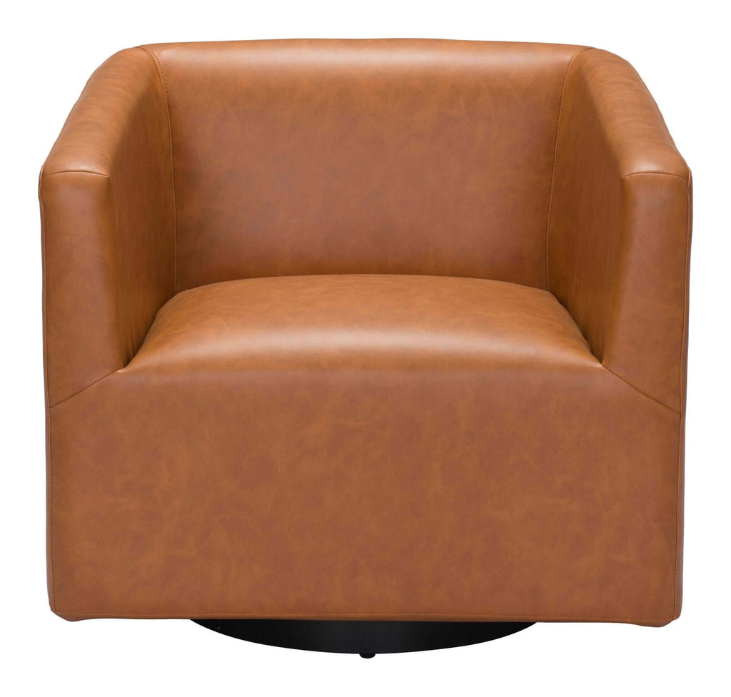 Brooks Faux Leather Accent Lounge Chair (2 Colors)
