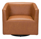 Brooks Faux Leather Accent Lounge Chair (2 Colors)