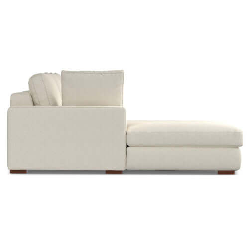 Charlie Modern Deep Seat Sectional Chaise Sofa 122 (2 Colors)