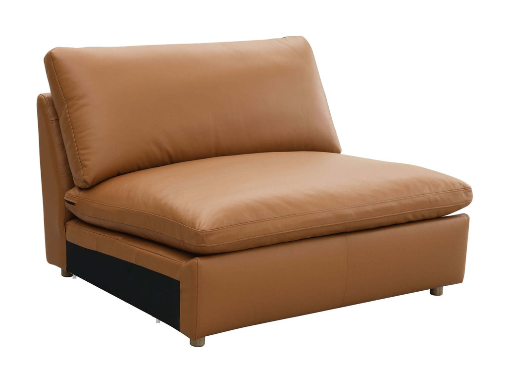 Brighton Top Grain Leather Low Profile Modular Sofa 148'