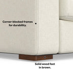 Charlie Modern Deep Seat Sofa 96 (2 Colors)