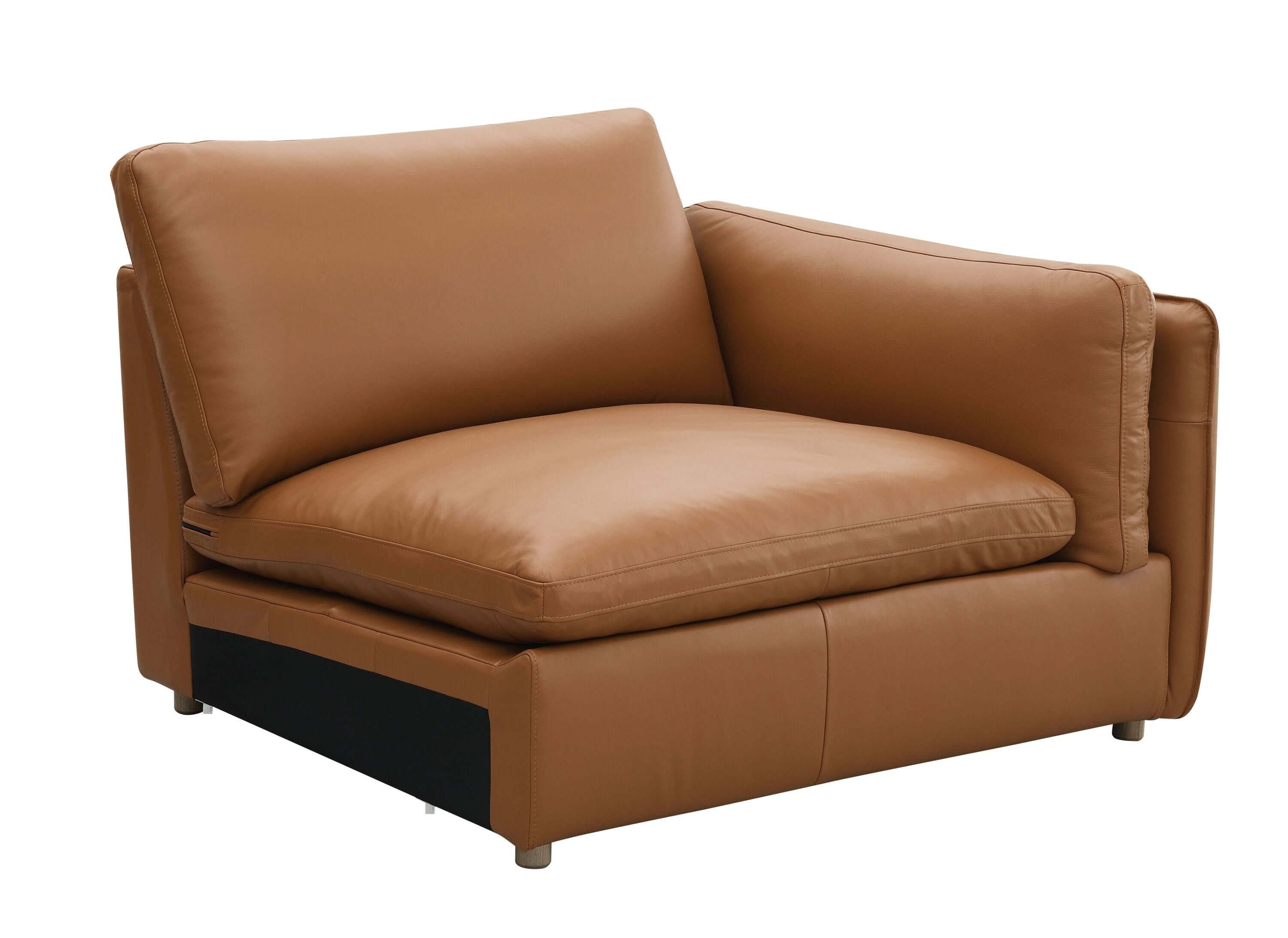 Brighton Top Grain Leather Low Profile Modular Sofa 148'