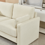 Small Contemporary Loveseat Sofa 58 (4 Colors)