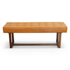 Cameron Genuine Tufted Leather Bench 51