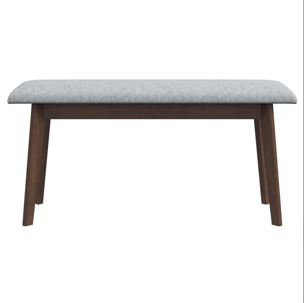 Carlos Fabric Upholstered Solid Wood Bench 47