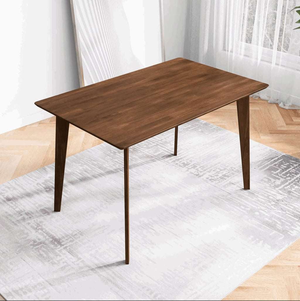Carlos MCM Solid Wood Rectangular Dining Table 59