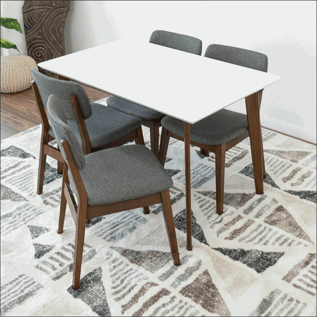 Carlos MCM Solid Wood Rectangular Dining Table 59