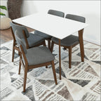 Carlos MCM Solid Wood Rectangular Dining Table 59