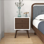 Caroline MCM Style Solid Wood Nightstand