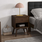 Caroline MCM Style Solid Wood Nightstand