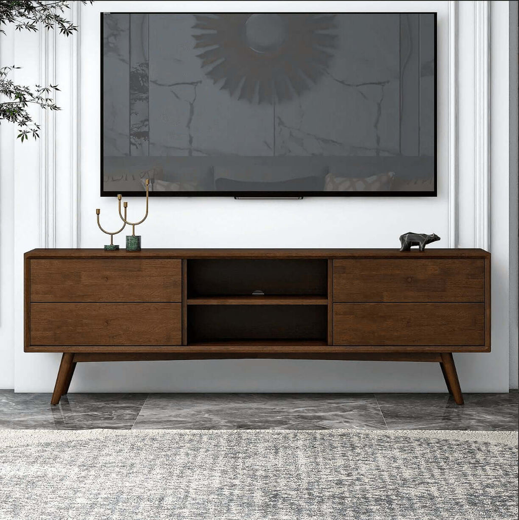 Caroline MCM Solid Wood Media Console TV Stand 71