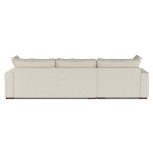 Charlie Modern Deep Seat Sectional Chaise Sofa 122 (2 Colors)