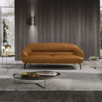 Leonia Italian Leather Loveseat Sofa 66L