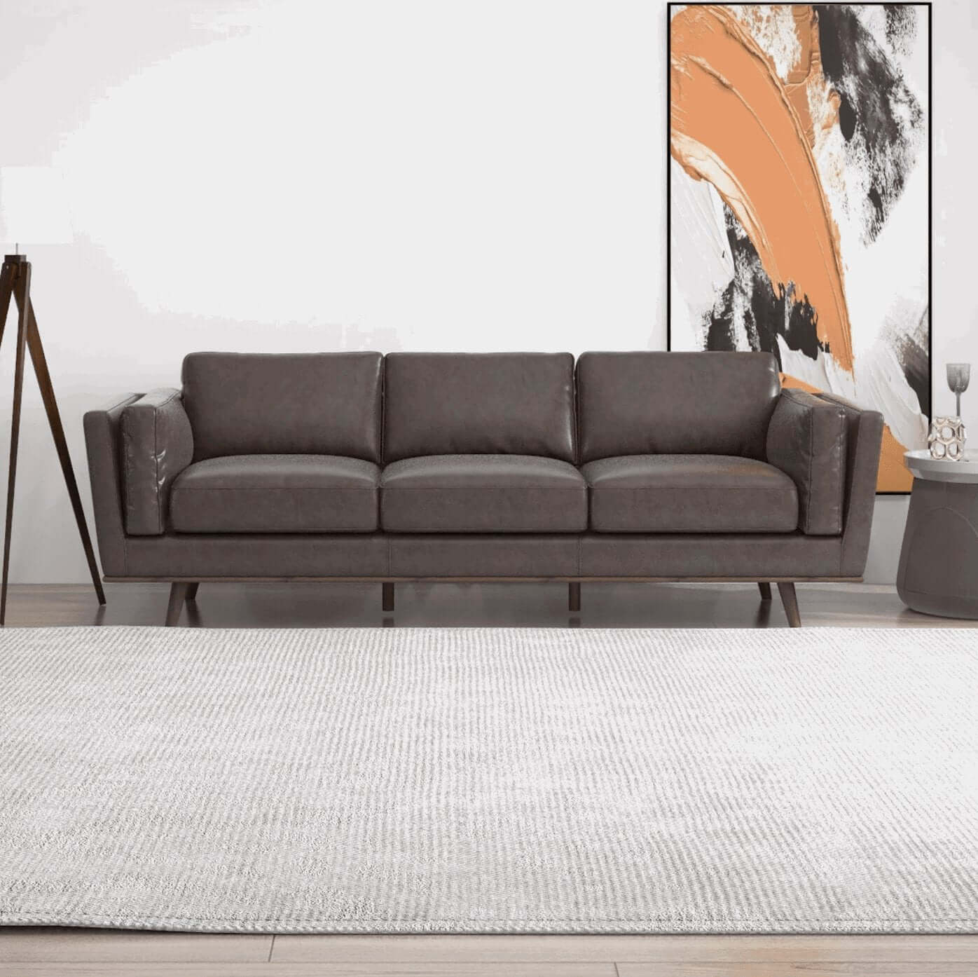 Chase MCM Genuine Leather Sofa 91