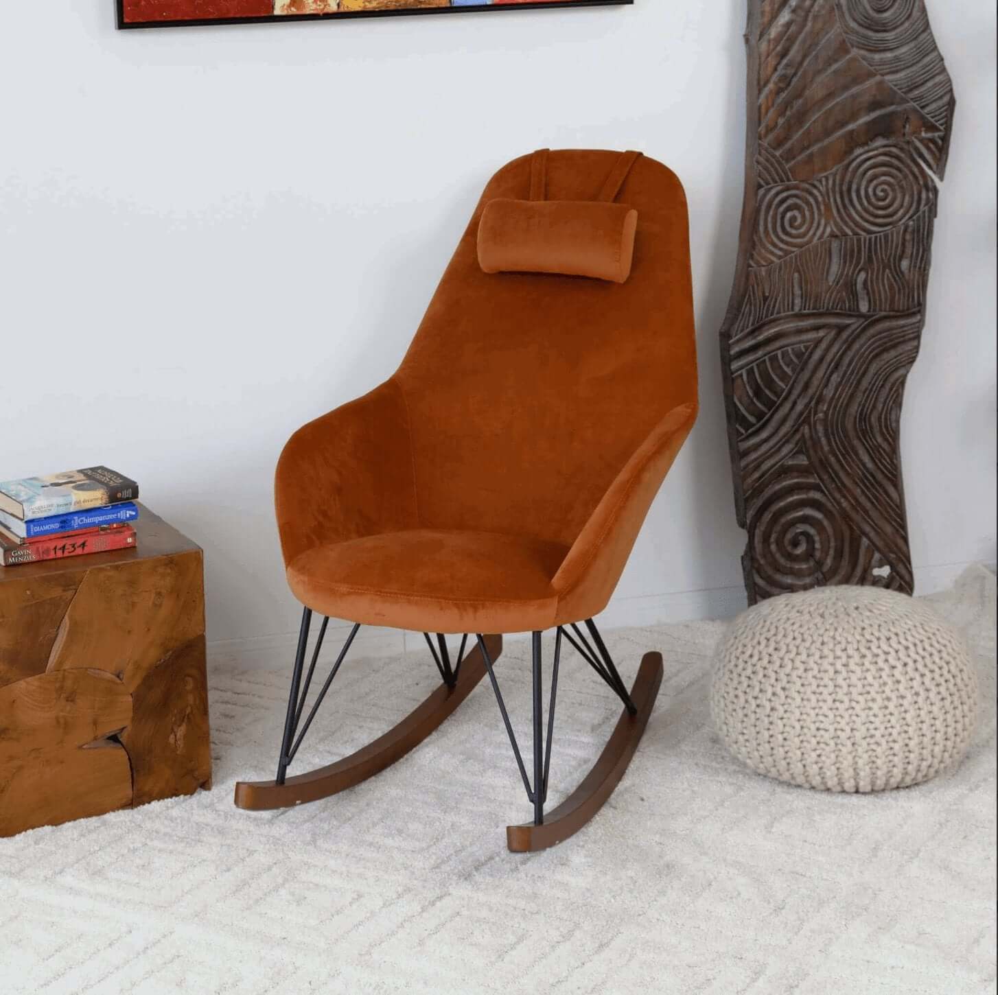 Chloe Velvet Rocking Chair (4 Colors)